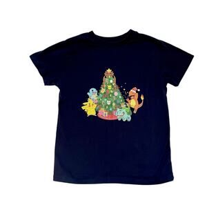 Pokemon Holiday Graphic Christmas Tree Tee
